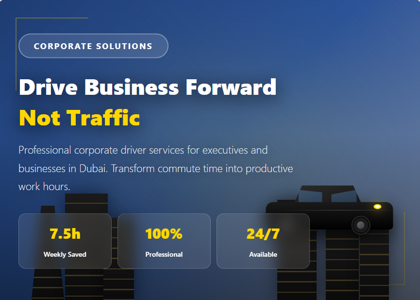 Benefits of Hiring Corporate Drivers in Dubai